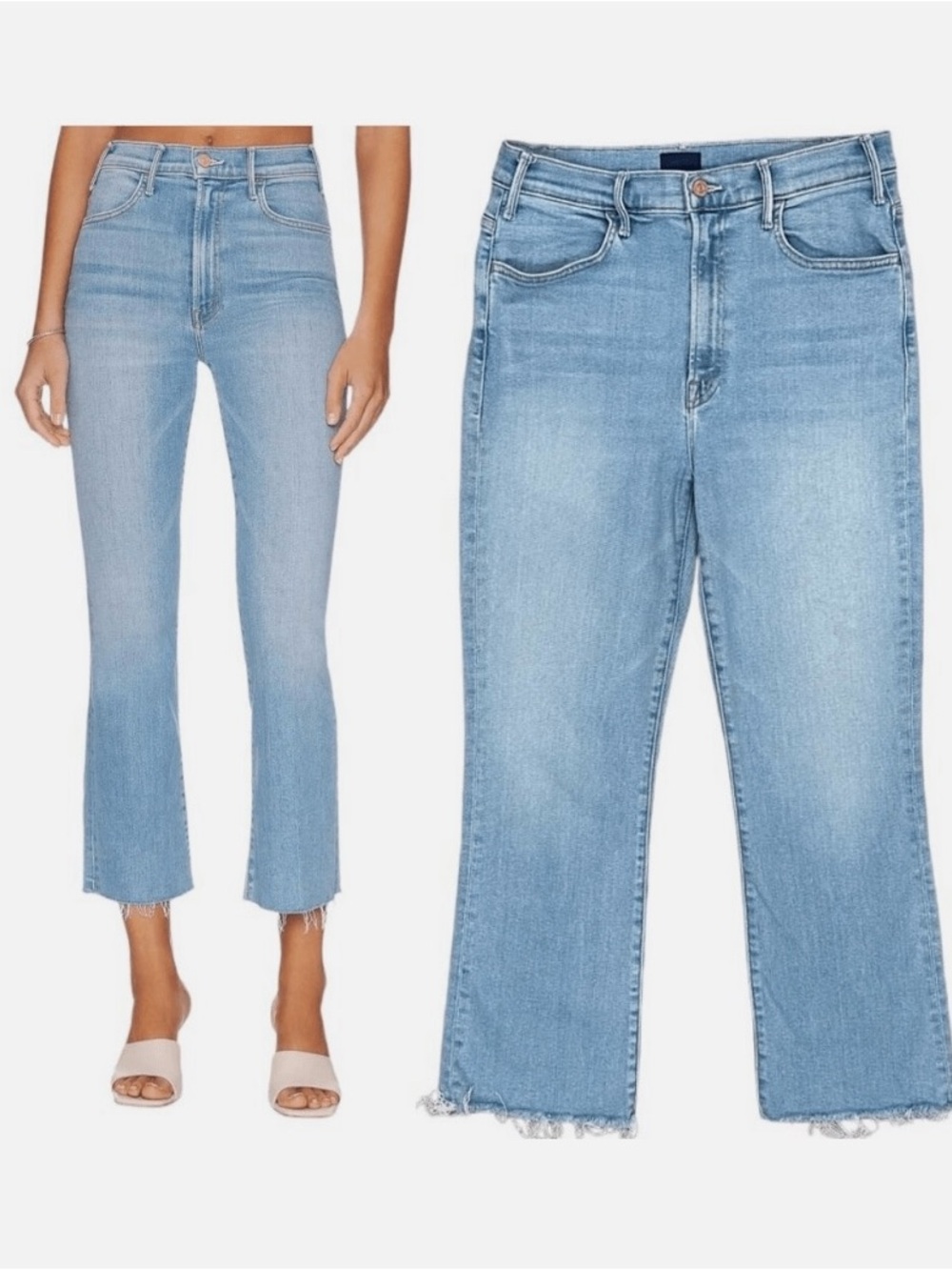 Mother Denim the Hustler Ankle Fray In High Life